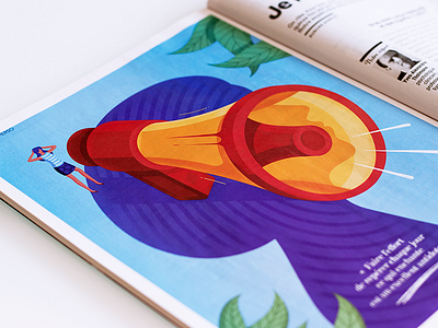 Illustration for Sante magazine design graphic illustration isometric magazine photo print psychology woman