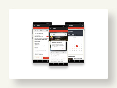 HotDesk! - Booking App app design material design minimal ui
