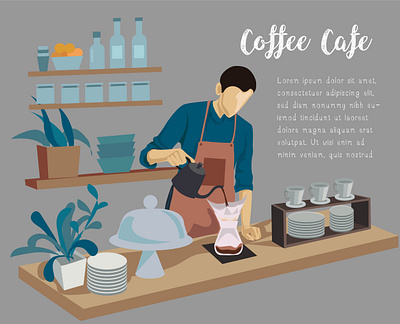 barista character vector illustration design illustration vector