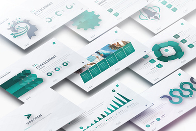 DIRECTION - Multipurpose PowerPoint Presentation advertisement analysis business chart colored corporate creative editable infographic marketing master media mockup phone presentation slide master smart tablet watch