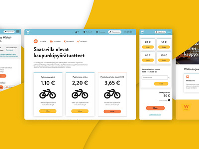 Waltti online store for public transport products bussines citybikes layout onlinestore public public transport trains webstore