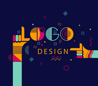 Colorful geometric design background concept concept art geometric illustration logo modern