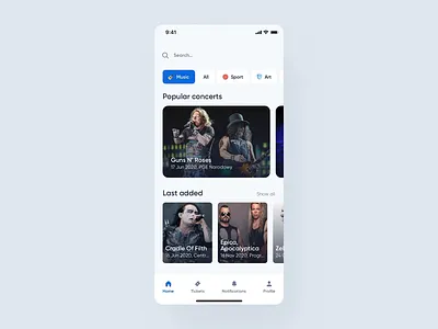 Ticketmaster - Interactions animations app application clean concerts design events interaction design interactions interface ios mobile mobile app redesign simple ui uidesign uiux ux uxdesign