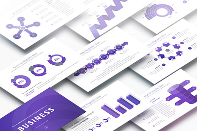 Business - PowerPoint Infographics Slides advertising analysis animations business closingslide corporate different documentation easytouse elements gradient infographics marketing masterslides openingslide powerpoint presentation