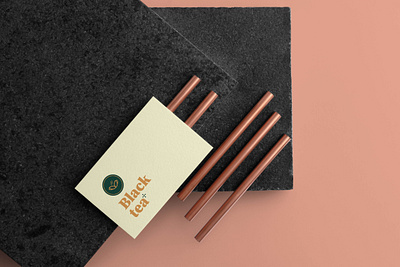 Black Tea - Business Cards branding business card design businesscard businesscards card card design cards design flat flatdesign geometry illustration logo logodesign logotype minimal shape tea tealogo typography