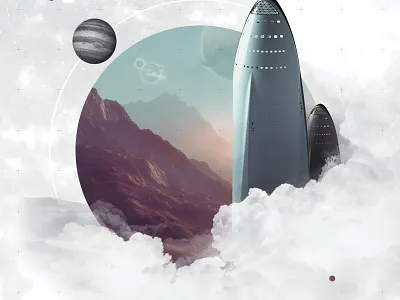 Space Discovery adobe astronaut creative design digital illustration digitalart discover illustration matte painting photocollage photocomposition photoshop sapce universe