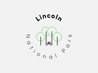 Lincoln National Park brand brand design brand identity branding branding design dailylogochallenge flat icon logo logo design logodesign logos logotype minimal monoline