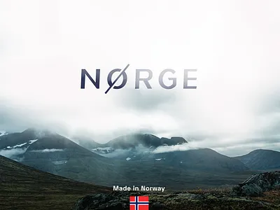 Norge visual key visual minimal natural raw scandinavian