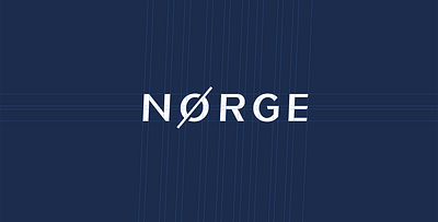 Norge logo on grid branding design grid logo logotype mark simple typography vector