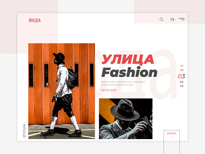 MOTA Fashion branding design flat typography ui ux web website website design