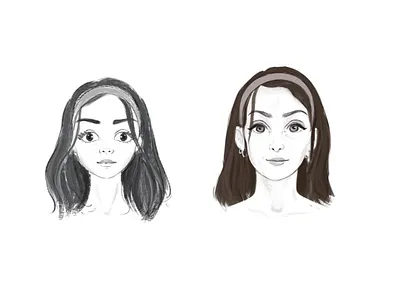 Girl Face Sketch girl character sketch sketching