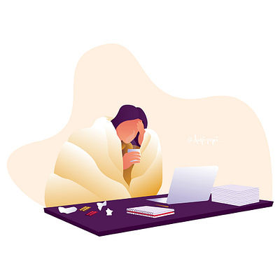 depressed. art businesswoman design flat flatdesign illustration illustration art illustration digital infographic minimal minimaldesign ui uiux vector woman illustration woman portrait