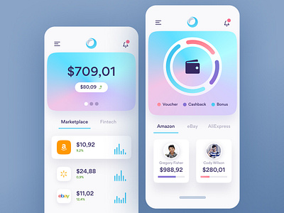 Digital Wallet - Apps app bank card banking dashboard finance finance app money ui wallet wallet app