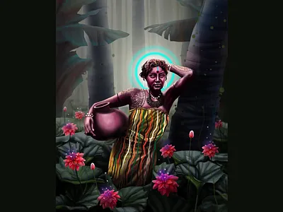 flowers creative dreem green hiwow illustratio illustration instagram design love muhamed sajid nature