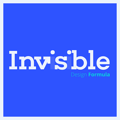 The Invisible Design Formula formula invisible logo magic vector