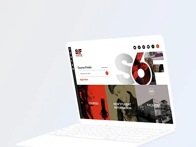 S6F web visuals branding home page landing page responsive ui ux website