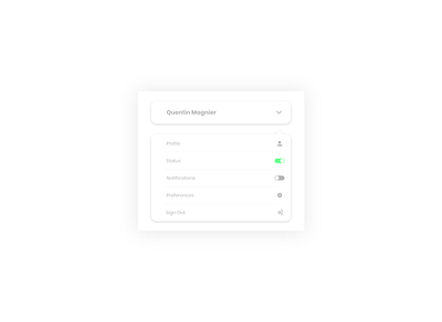 DAY 027 - DROPDOWN design flat icon minimal neumorphism ui ux vector web website