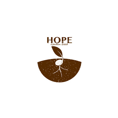 Hope Garden Seed balcony garden earth color garden hope logo monotone nature plant seed sketch space stay at home texture