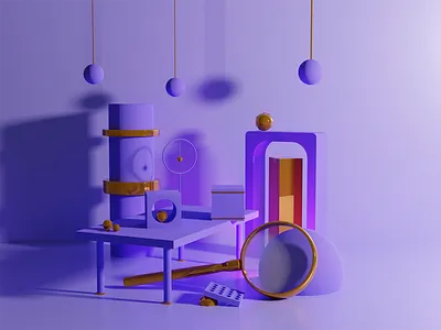 Digging for gold 3d abstract abstract design art artwork blender blendercycles clean creative graphic graphicdesign illustration minimal render