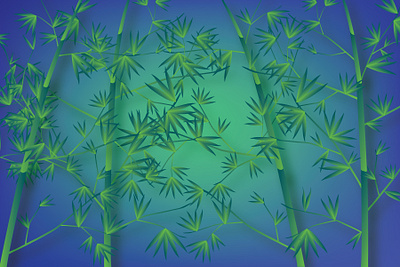 my bamboo garden bamboo colors design dribbbleweeklywarmup. garden graphic illustration illustrator nature stayhome weekly warm up wild