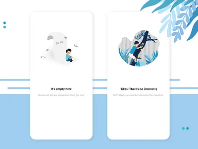 Empty States design illustration ui ux vector