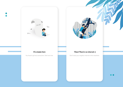 Empty States design illustration ui ux vector