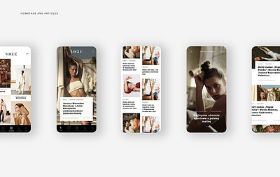 Vogue Polska APP app app design application fashion grid icon mobile app design mobile design mobile ui ui uidesign ux vogue web