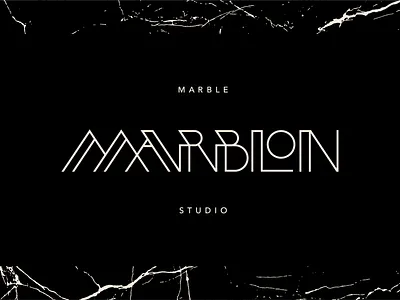 Marblon™ art deco black brand branding branding design elegant font lettermark logo design logomark logotype marble marble texture studio logo type type design typeface typography wordmark wordmark logo