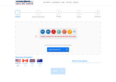 Edit my paper - Upload File interface interface design ui ui design uidesign ux web web app