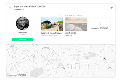 Tripmap - Embed design interface interface design minimal ui ui design uidesign ux web web app