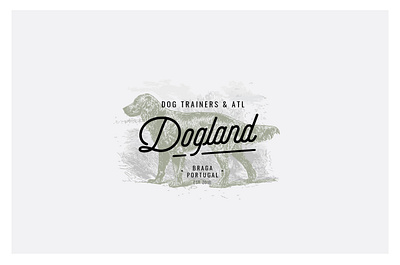 Dogland logo dog dog illustration dog training illustration logo logotipe