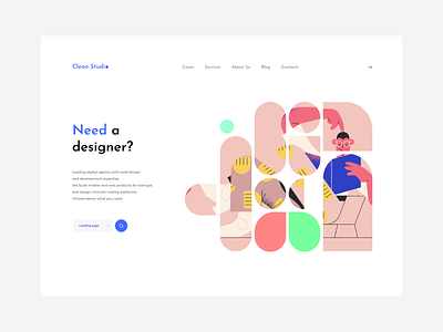 Clean Studio behance dribbble grid ui ui app ui ux user uidesign ux ux design web