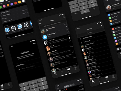 Telegram - Free iOS UI Kit design figma free ios ios app mobile mobile app mobile app design mobile ui product product design ui ui kit ui kit design uiux user experience user interface ux ux design web