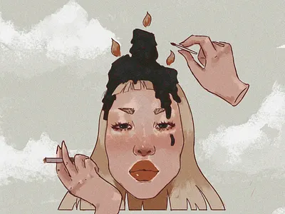 a overly-noised illustration I've did in November '19 character design concept art digital art digital artist digital illustration digital portrait digitalart dtiys fantasy fantasy art illustration illustrator portrait portrait drawing