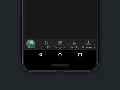 All 4 Android Tab all4 channel4 mobile app mobile ui