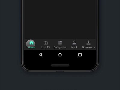 All 4 Android Tab all4 channel4 mobile app mobile ui
