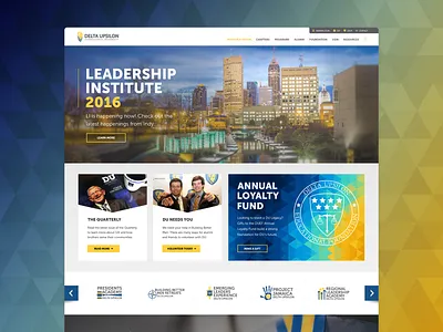 Delta Upsilon Website creative design designer school ui uiux university ux web web design web graphic webdesign website website design websites