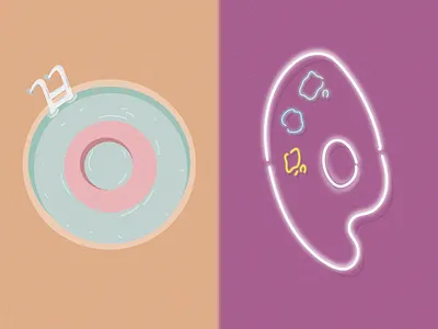 O & P design illustration typography vector