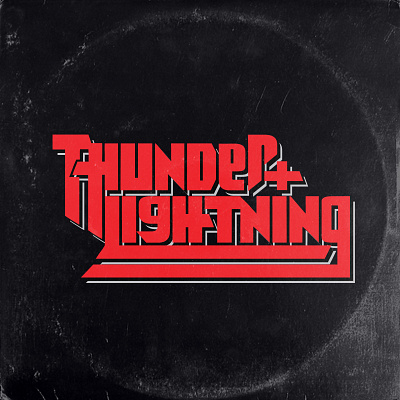 Thunder + Lightning Lettering Treatment custom type design fonts handmade lettering typogaphy