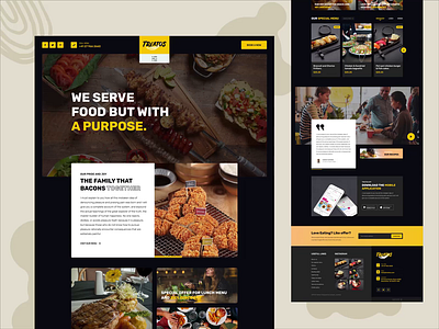 :: Web Interaction :: Treatos landing 🔥 Restaurant 🔥 animation food delivery food delivery app food delivery service food website interaction interaction design restaurant restaurant app restaurant website