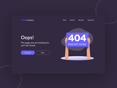 Erorr Pages 404 - UI Design erorrs pages webdesign