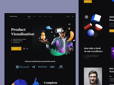 Product Visualisation 3d art app augmented reality branding design illustration mobile product design profile page sudhan typography vector virtual reality virtualreality visual design