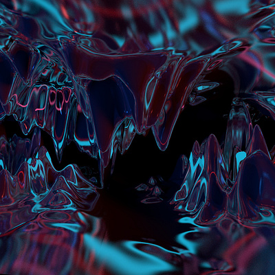 Slimy 3d abstract art dark dark ui designer graphicdesign