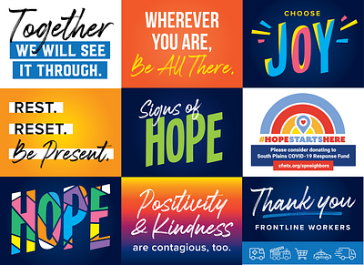 SG Signs of Hope bold color colorful gradient hope positivity sign type typography