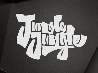 JUNGLE JUNGLE LOGO alphasign calligraphy design handlettering lettering logo logotype type typography