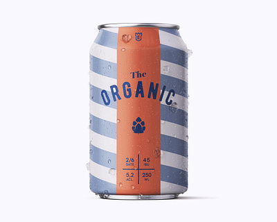 Beer Can Design The Organic beer beer can beer label brewery can creative creativity design designer label label design minimal modern typography