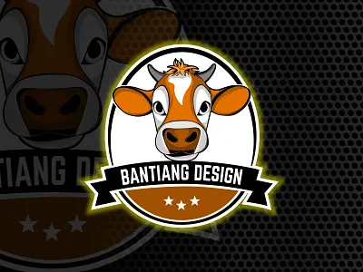 Bantiang animation branding cow design gaming gaming logo gaminglogo illustration illustrator logo typography vector