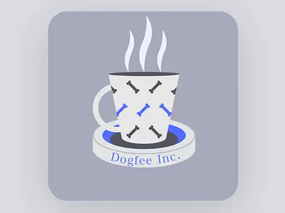 Dogfee Inc. - The Coffee Company for Dogs branding icon illustration logo logo design vector