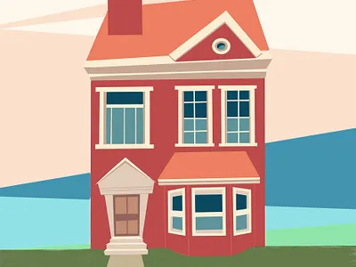 House digitalart illustration vector vector art