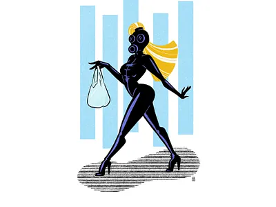 Alternative Personal Protection Equiptment character design design illustration pinup girl